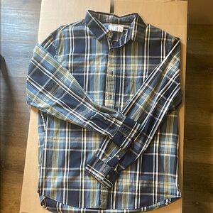 Old Navy Men's Blue Plaid Shirt